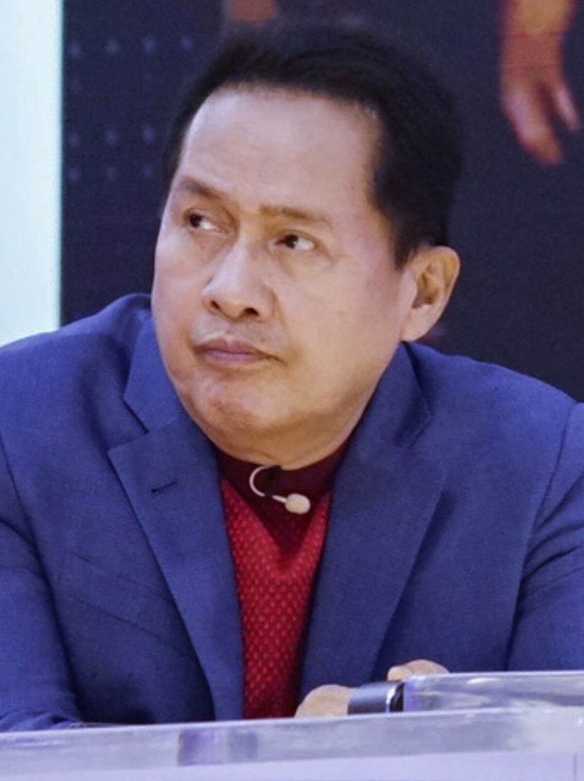 2022年3月，阿波罗·基博洛伊在达沃接受电视采访（官方照片，拍摄时间远早于他2024年被捕）。