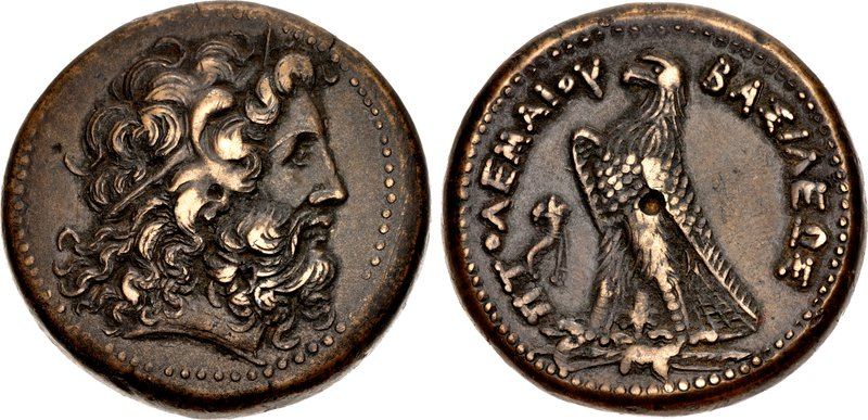 Monnaie de Ptolémée III Évergète (règne 246-222 av. J.-C.), frère de Bérénice, qui envahit le royaume séleucide en 246.