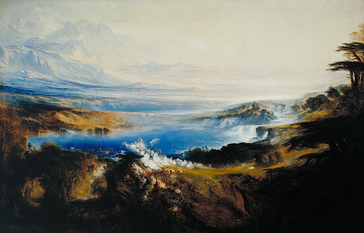 Las llanuras del cielo, visión de artista de John Martin (1851-1853): un mundo renovado, apacible y luminoso. Escena anunciada por Ap 21:1-8, no ocurrida.