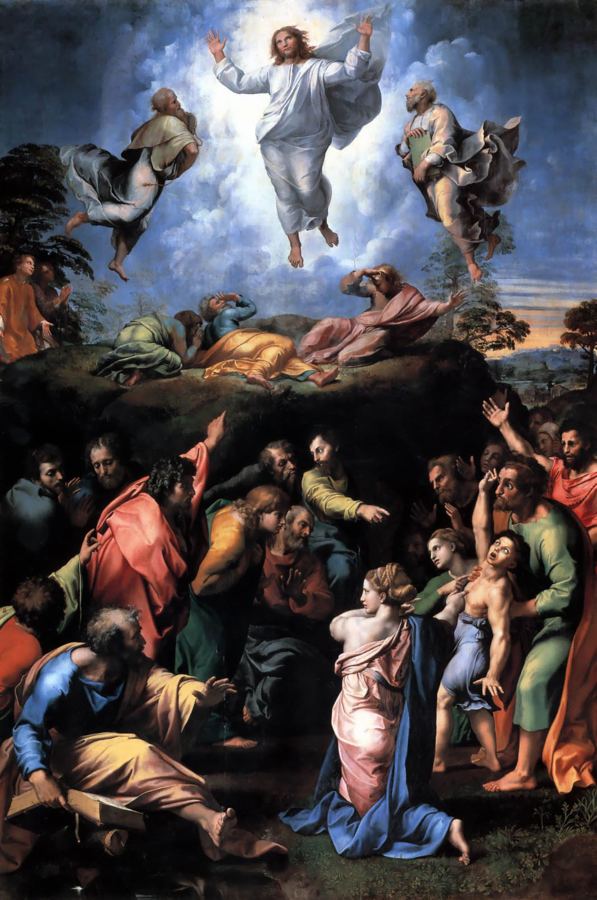 The Transfiguration, artist’s impression by Raphael (1516-1520): the scene that follows Matt 16:28 and that some readers put forward as its fulfillment.